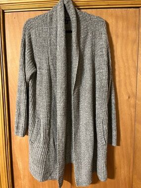 NWOT Barefoot Dreams XL Open-Front Grey Women's Sweater Cardigan